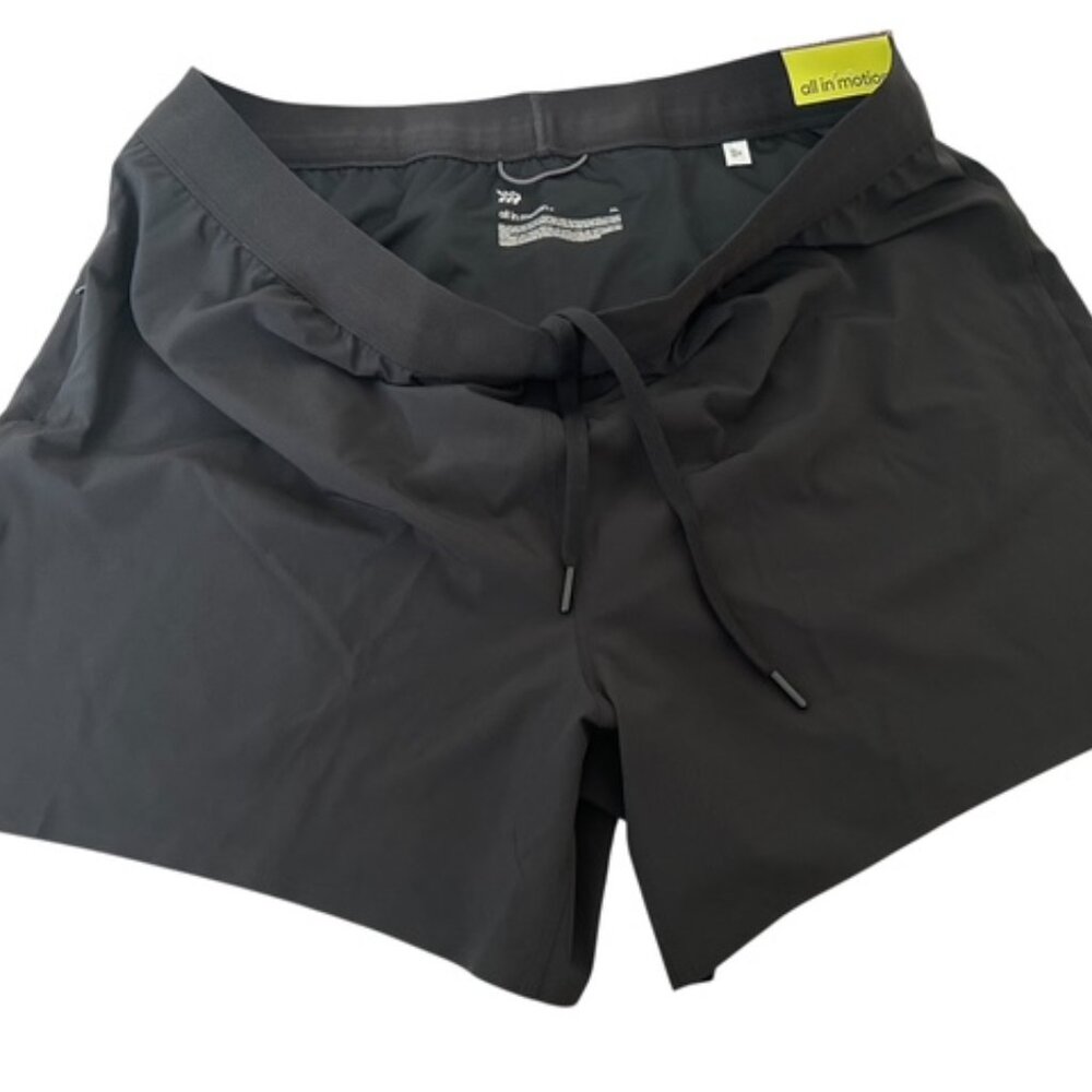 All in Motion men's black short 5" size XL